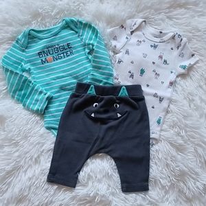Baby boy's matching mix & match outfit